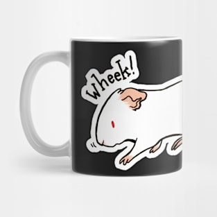 Wheeking Albino Guinea Pig Mug